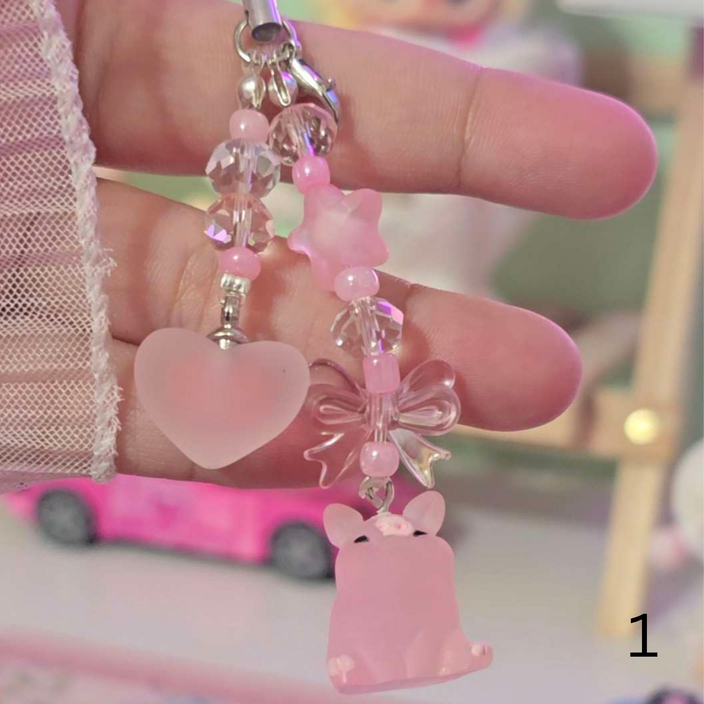 Pig phone charms