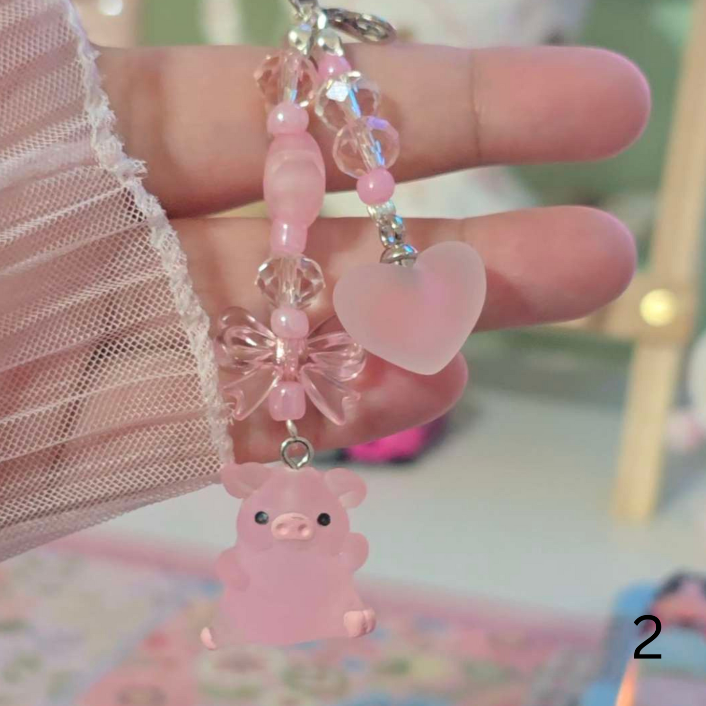 Pig phone charms