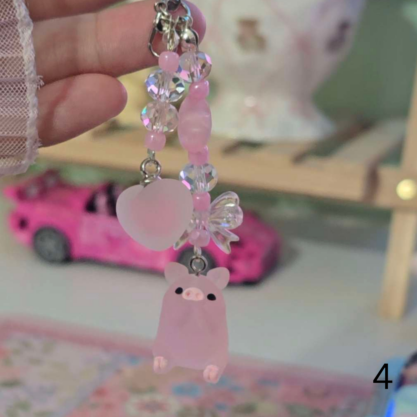 Pig phone charms