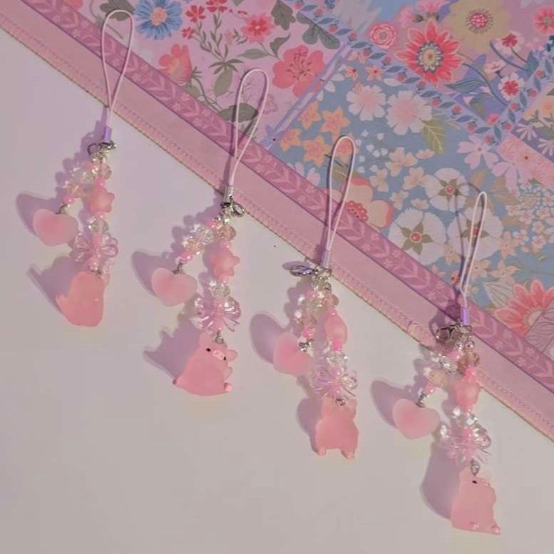 Pig phone charms