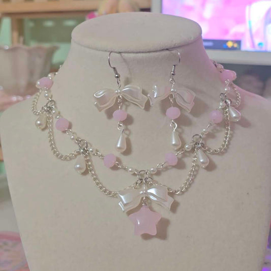 "Seraphina" Necklace in Pink