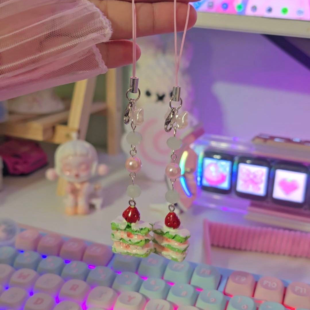 Strawberry Matcha Charm