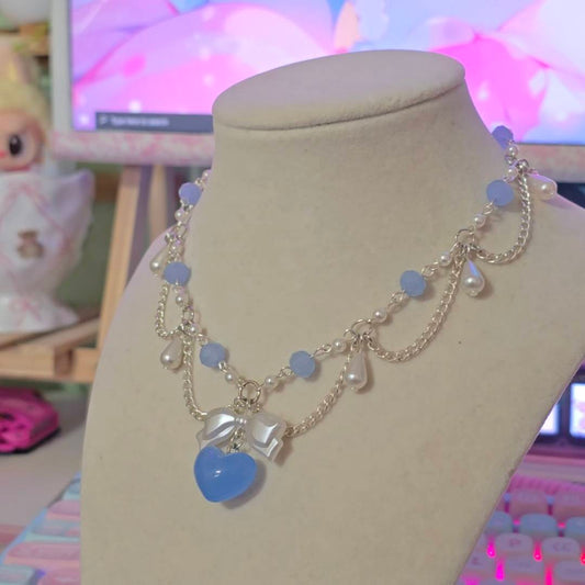 "Seraphina" Necklace in Blue