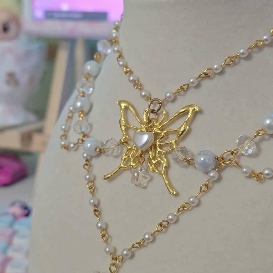 "Mariposa" Gold Necklace