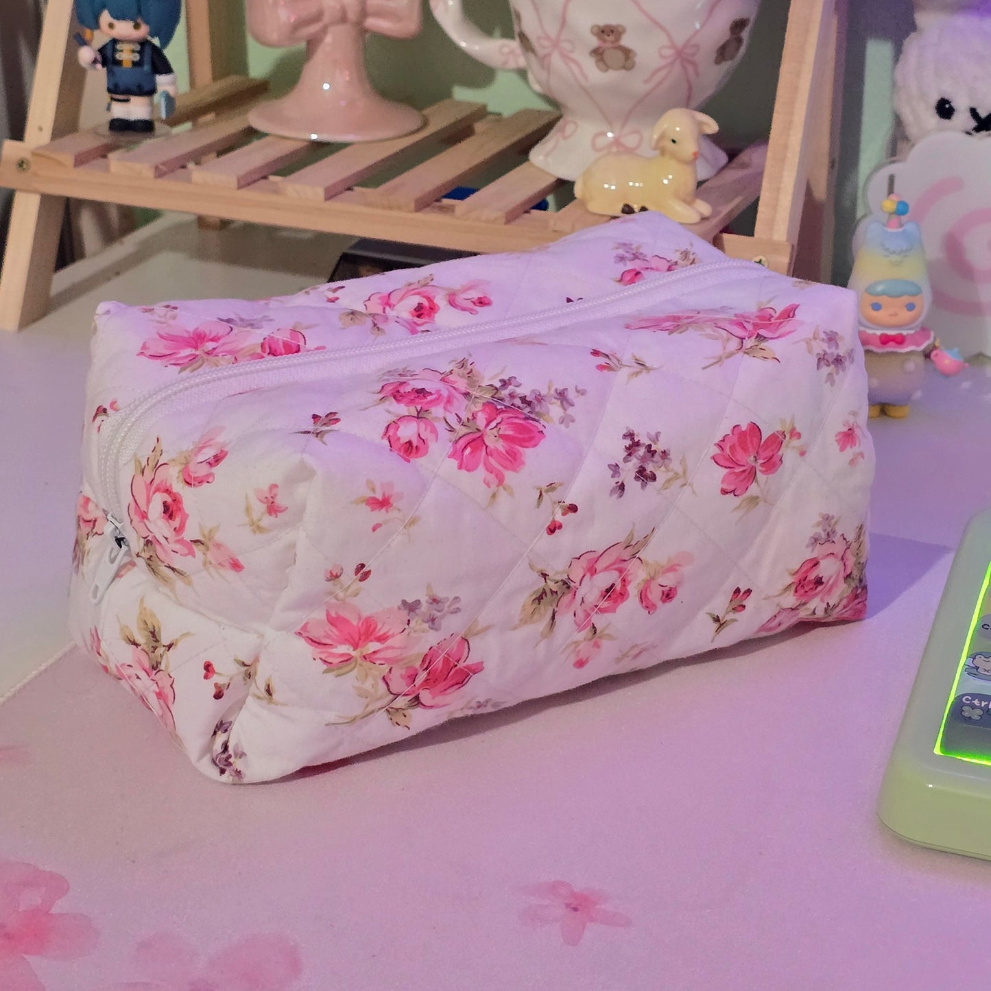 Large Floral Toiletry Bag
