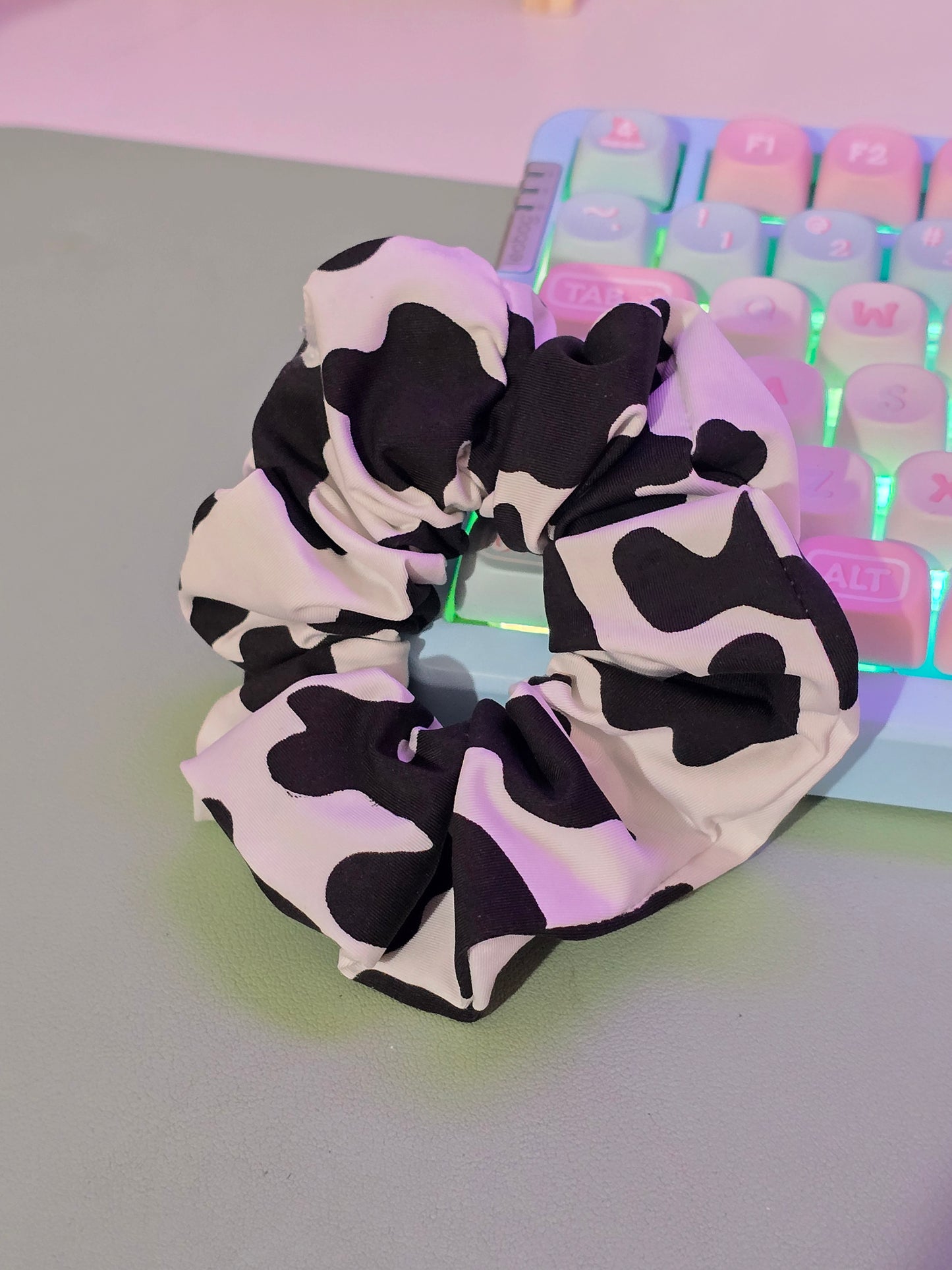 Cow Print Scrunchie