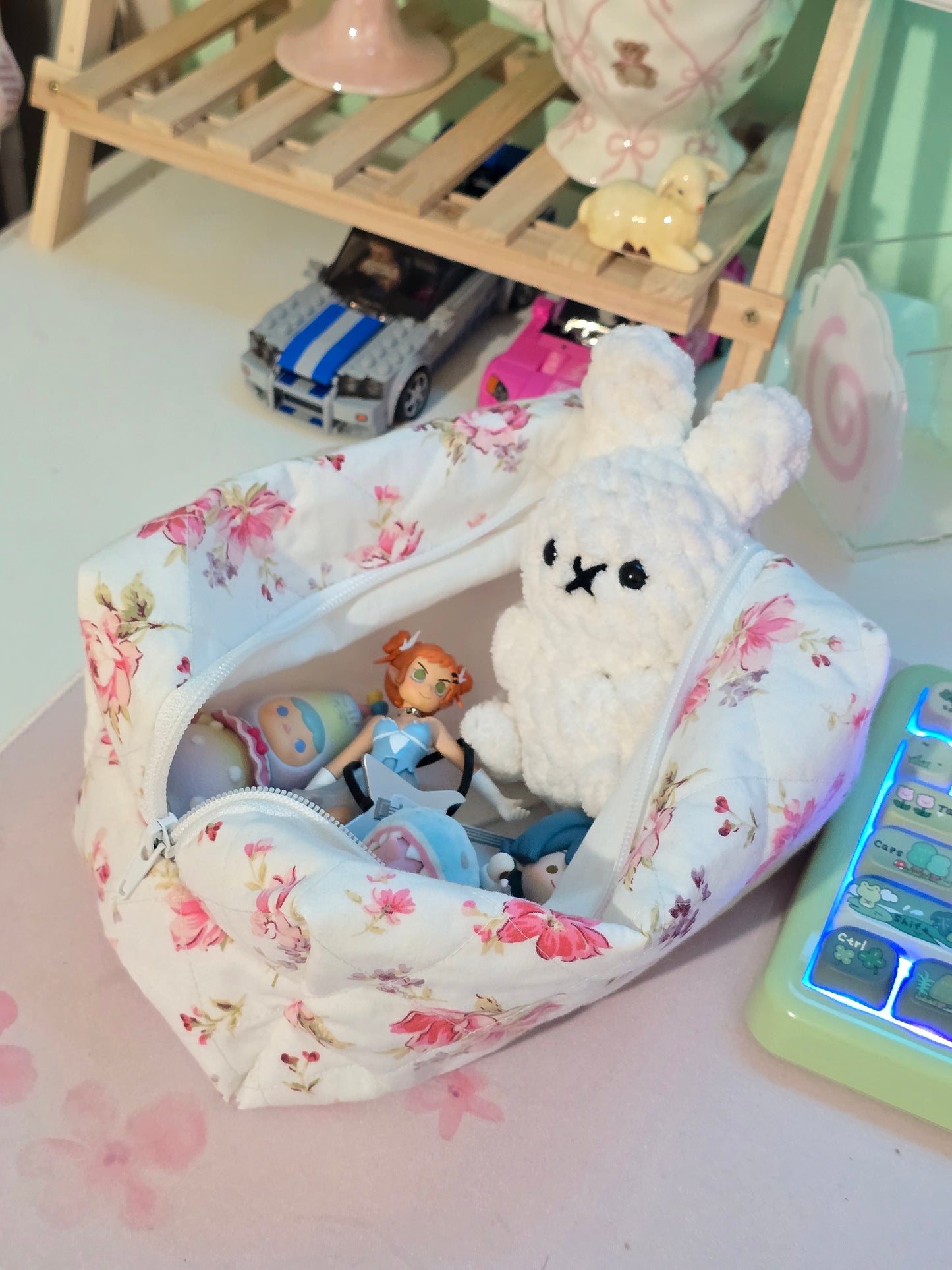 Large Floral Toiletry Bag