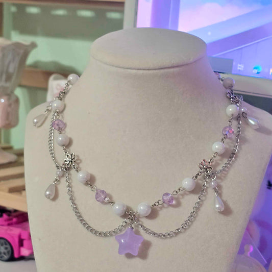 Purple Star Necklace