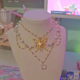 "mariposa" gold necklace