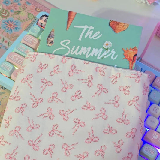 Pink Bow Book Sleeve (paperback)
