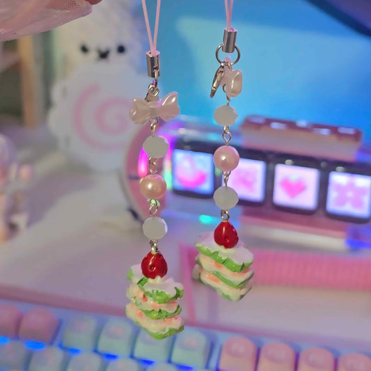 Strawberry Matcha Charm