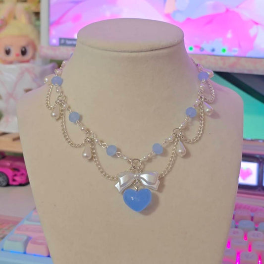 "Seraphina" Necklace in Blue