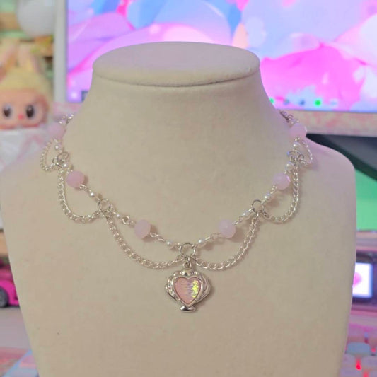 "Katelyn" Necklace in Pink