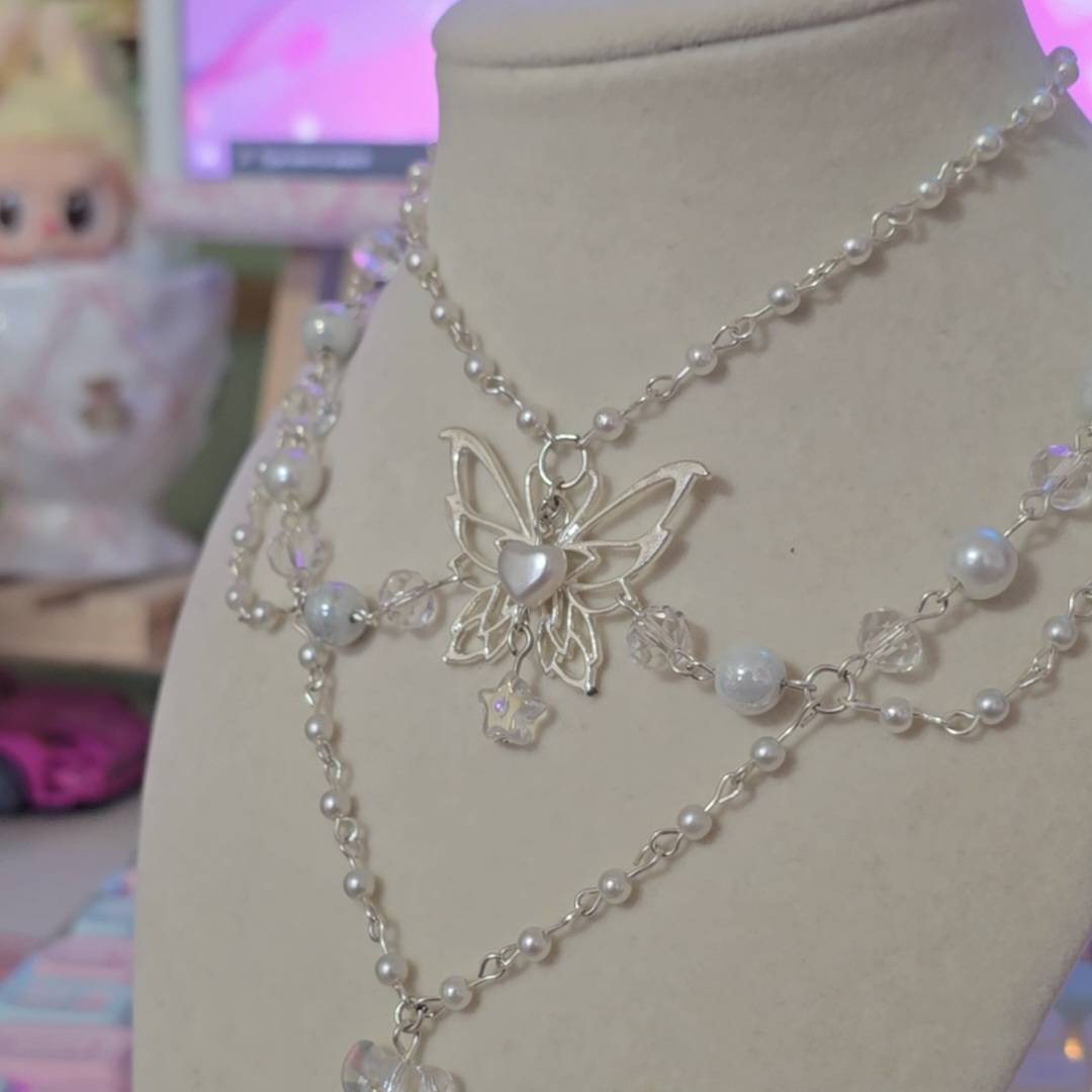 "Mariposa" Silver Necklace