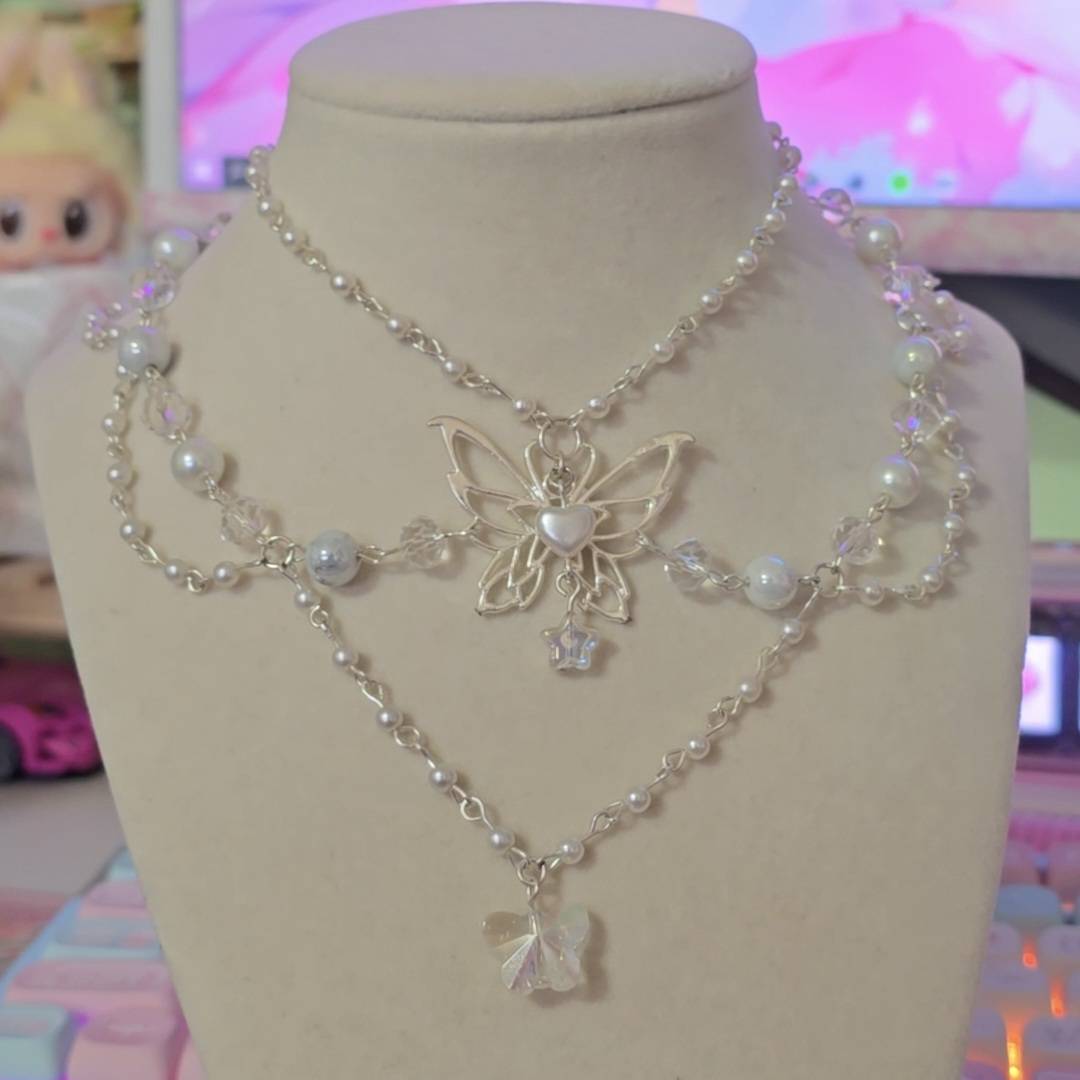 "Mariposa" Silver Necklace