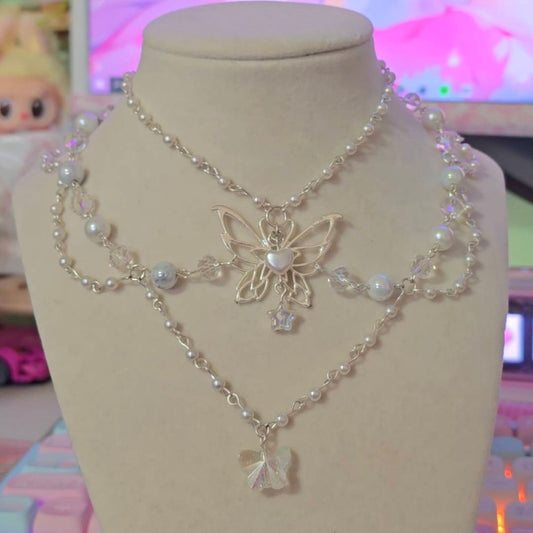 "Mariposa" Silver Necklace