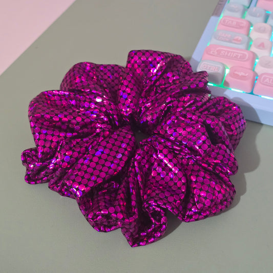 XL Purple Glitter Scrunchie